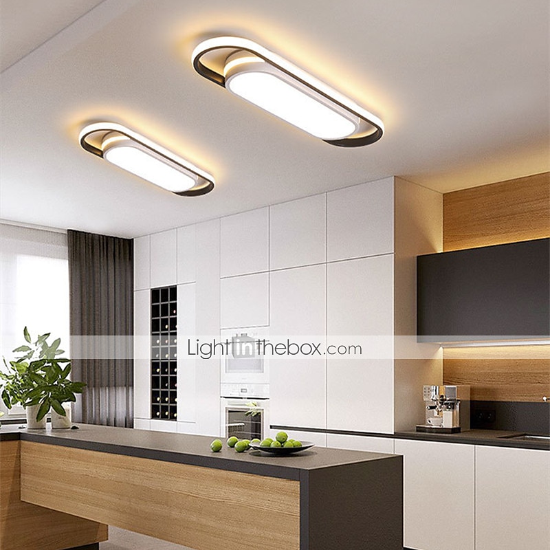 stripe ledet taklamper moderne enkel nord-europeisk inngang veranda balkong garderobe lys 18w 2025 - $123.99 –P2