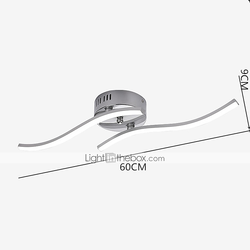 Zwei-Wellen-LED-Beleuchtung Wohnzimmer einfache moderne Wohnzimmer Deckenleuchte 12w 2026 - $117.99 –P6