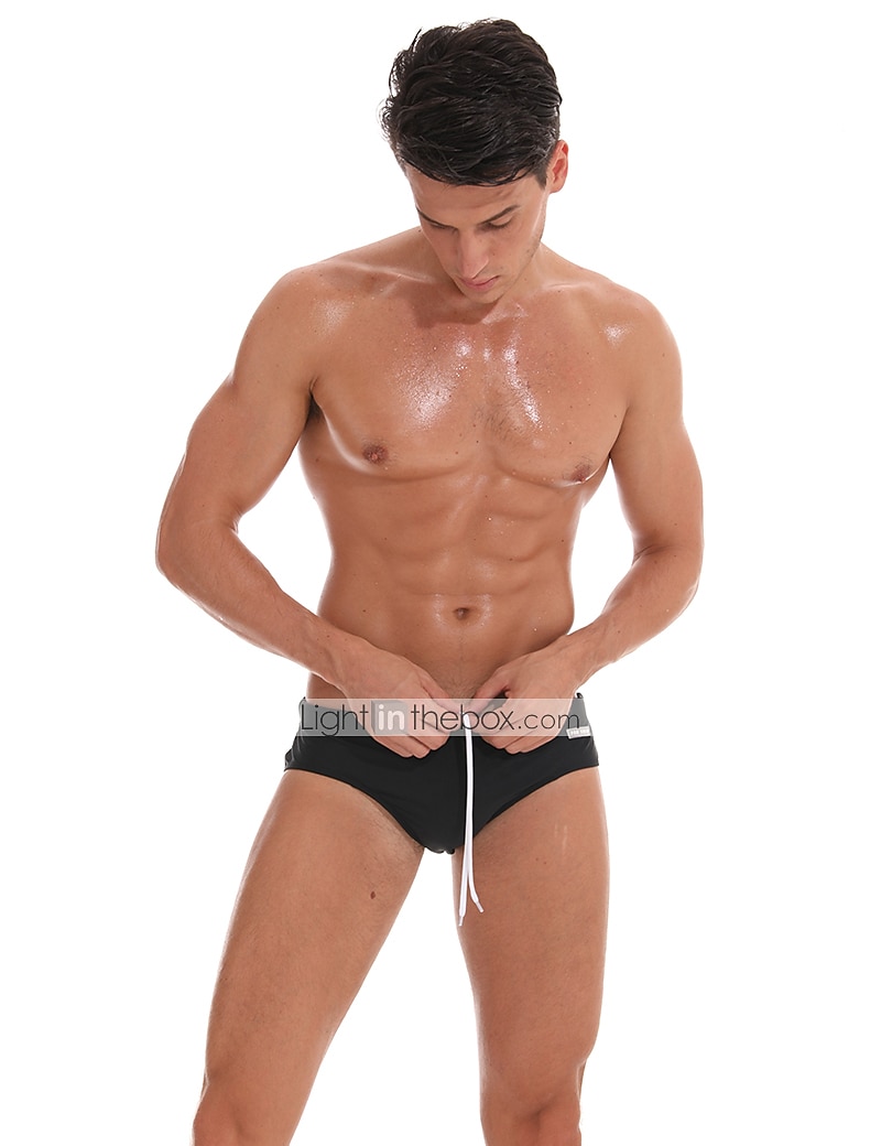 Miesten Uimashortsit Uimahousut Brief-uimahousut Spandex Alaosat Hengittävä Nopea kuivuminen Mikrojoustava 2 in 1 Kurenauha - Uinti Lainelautailu Hiekkaranta Vesiurheilu Yhtenäinen Kevät Kesä 2025 - $16.49 –P6