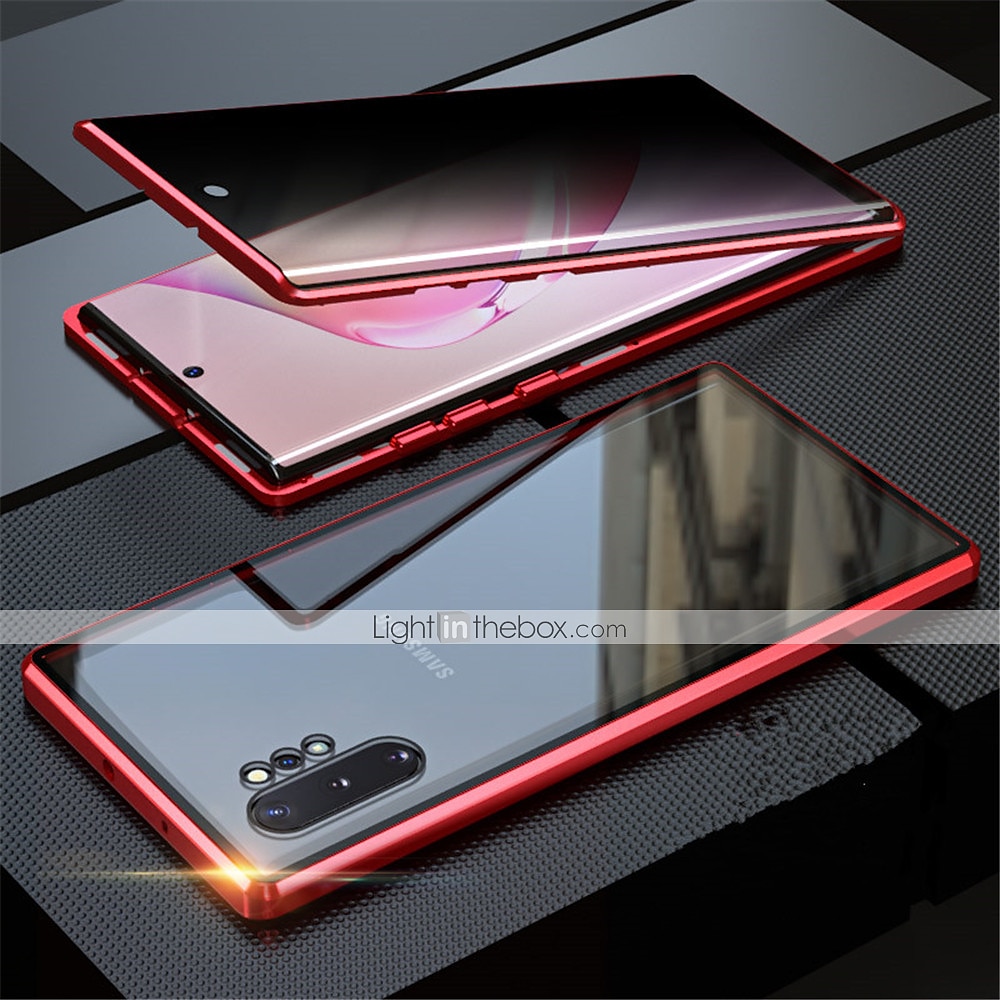 telefoon hoesje Voor Samsung Galaxy S24 S23 S22 S21 S20 Ultra Plus FE Note 20 Ultra 10 Plus A71 A51 A70 A50 S25 Ultra Magnetische adsorptiekoffer Volledig lichaamsbeschermend Anti-piepgeluid 2025 - $23.99 –P14