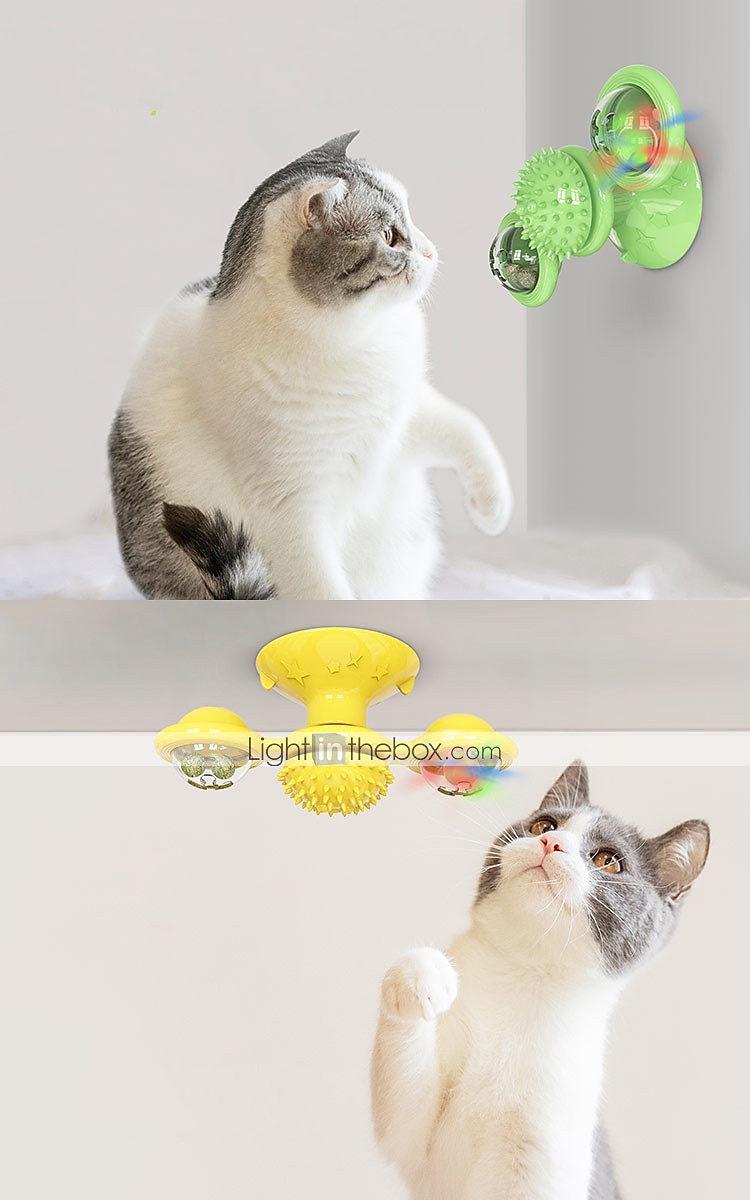 Jouets pour Chat Jouet interactif Jouet rotatif Ensemble de jouets pour chats Moulin à vent Jouets Interactifs pour Chat Jouets amusants pour chats Chat Petit Chat 1 jeu Rondes Compatible avec de 2025 ? $20.99 –P8
