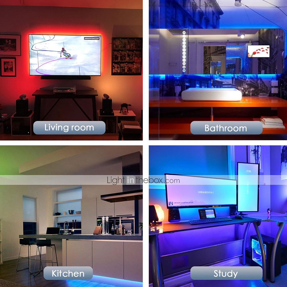 USB LED Strip Light with Remote Control RGB Flexible Strip Light Multicolor for Desk Decor Screen TV Background Lighting 2025 - $12.99 –P7