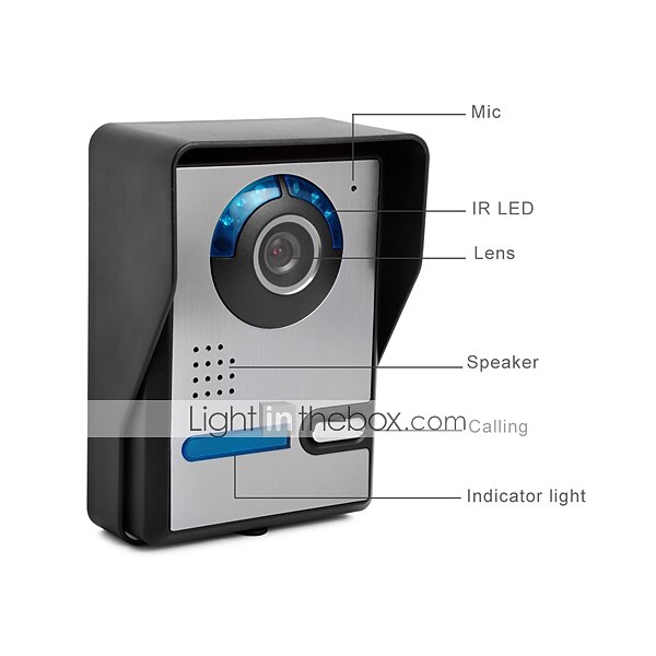 Wired 7 Inch Wire Video Doorphone Two to Two Video Intercom with Unlock Function 2025 - $254.39 –P12