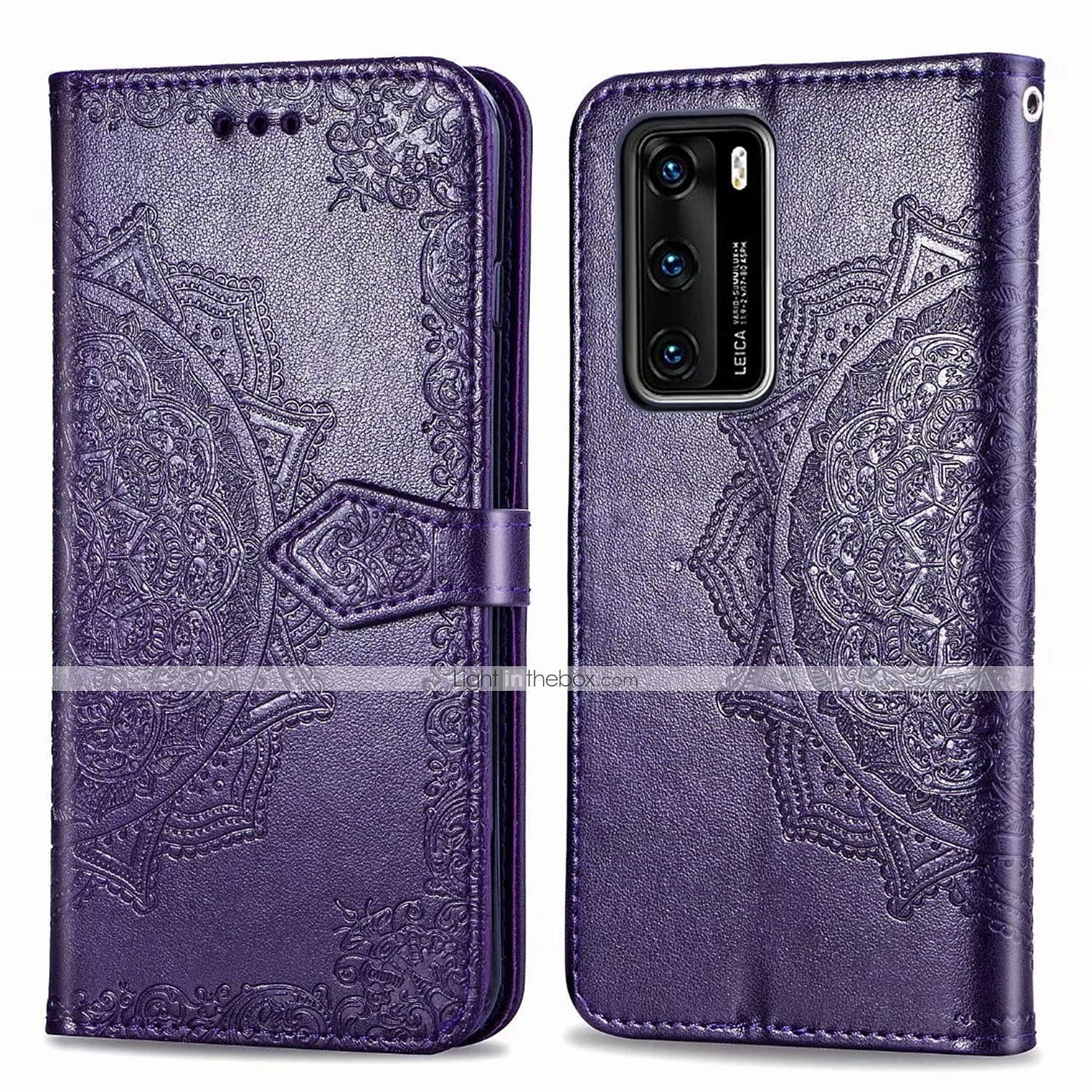 2025年 電話 ケース 用途 Huawei P40 P40 Pro P40ライト ウォレットカードケース スタンド付き フリップ ウォレット フラワー TPU PUレザー コレクション – $15.99 –P11