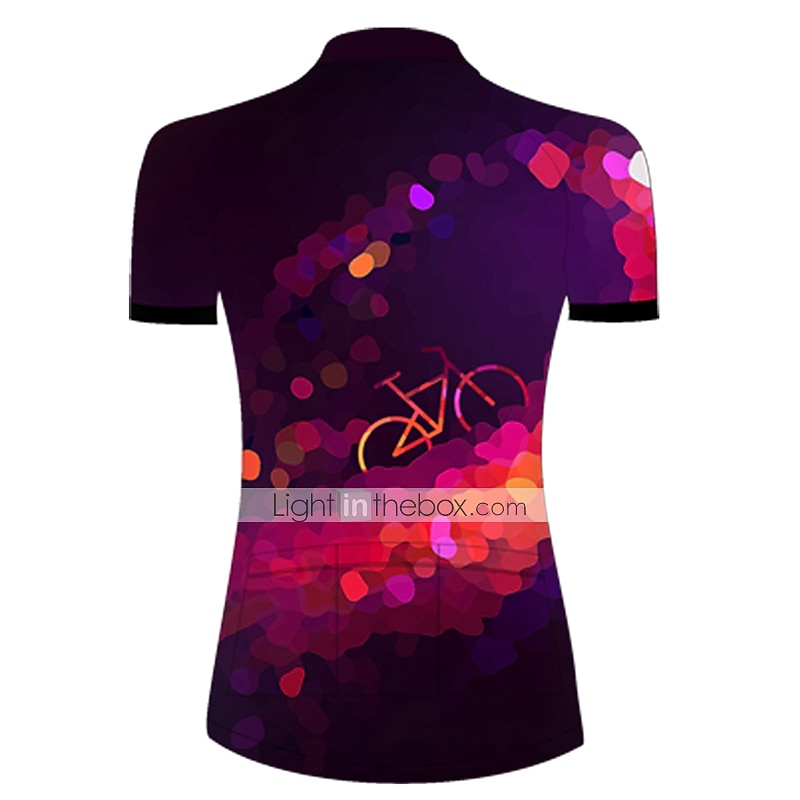 Mujer Maillot de Ciclismo A Lunares Degradado Estampado Manga Corta Bicicleta Maillot Camiseta con 3 bolsillos traseros MTB Bicicleta Montaña Ciclismo Carretera Ciclismo Secado rápido Resistente a 2025 - $29.99 –P2