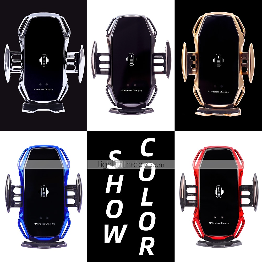 Smart Sensor Car Phone Holder Fast Charging Wireless Chargers Infrared Sensor Automati Clamping Fast Charging Phone Holder Mount Car Charger For iPhone Huawei Samsung 2025 - $36.99 –P2