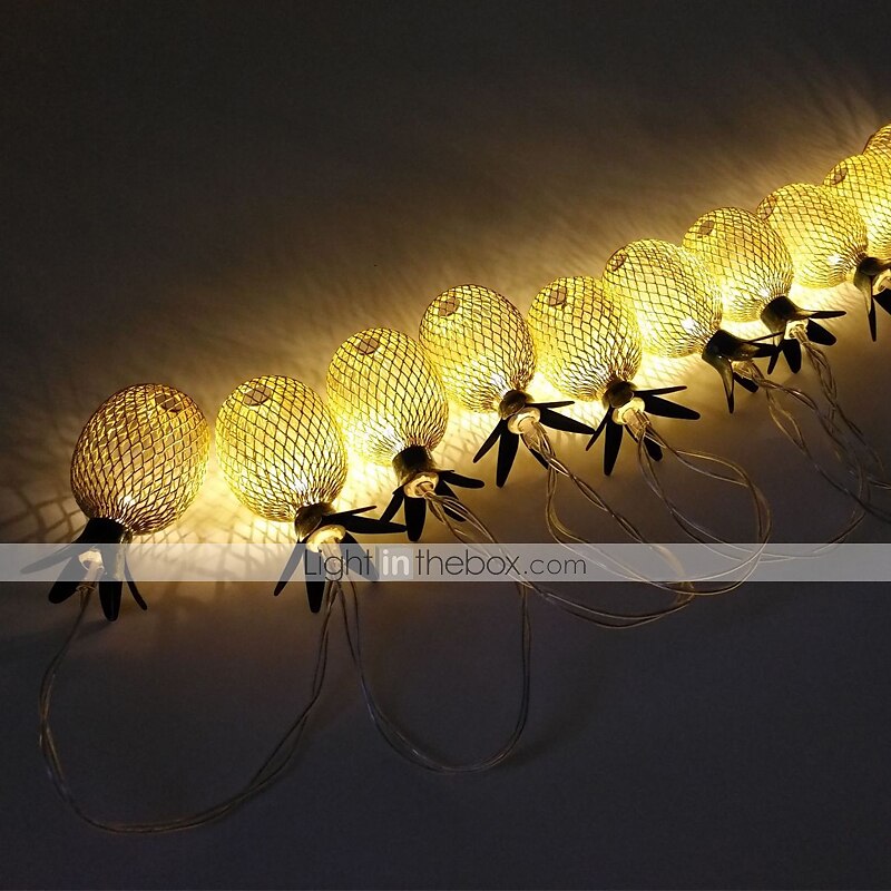 elegant bryllupsmottak fest 3m 20leds ananas led lysstreng kreativ usb plug-in eventyrlys julebryllup hagefest familiefest rom valentinsdag dekorasjonsanheng 2025 - $18.49 –P5