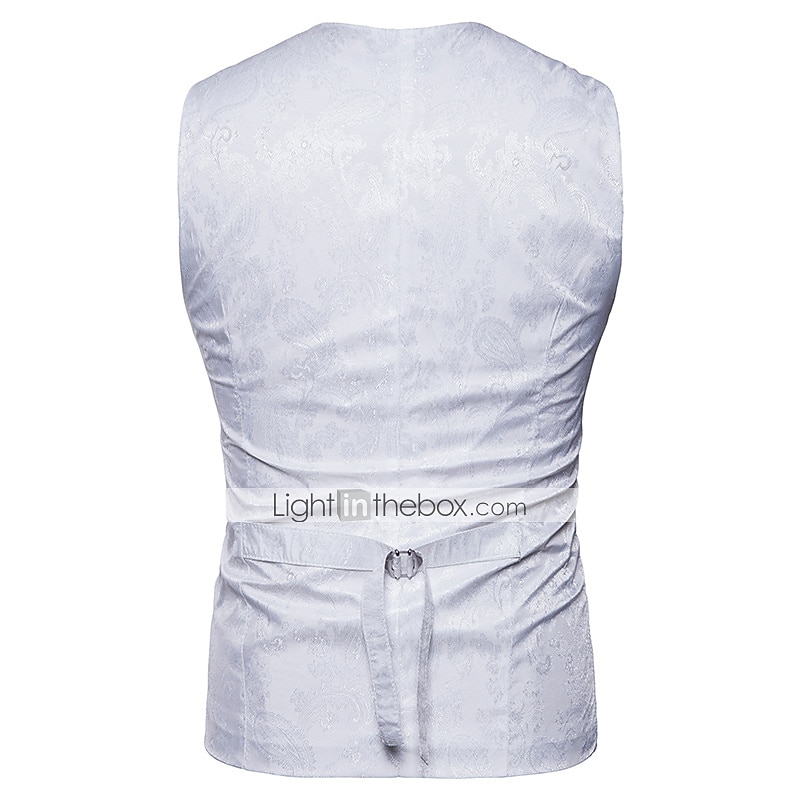 Vintage Gothic Royal Style Masquerade Vest Waistcoat Plague Doctor Jacquard Jacquard Men's Christmas Halloween Carnival Event / Party Carnival of Venice Adults' Vest 2025 - $37.99 –P18