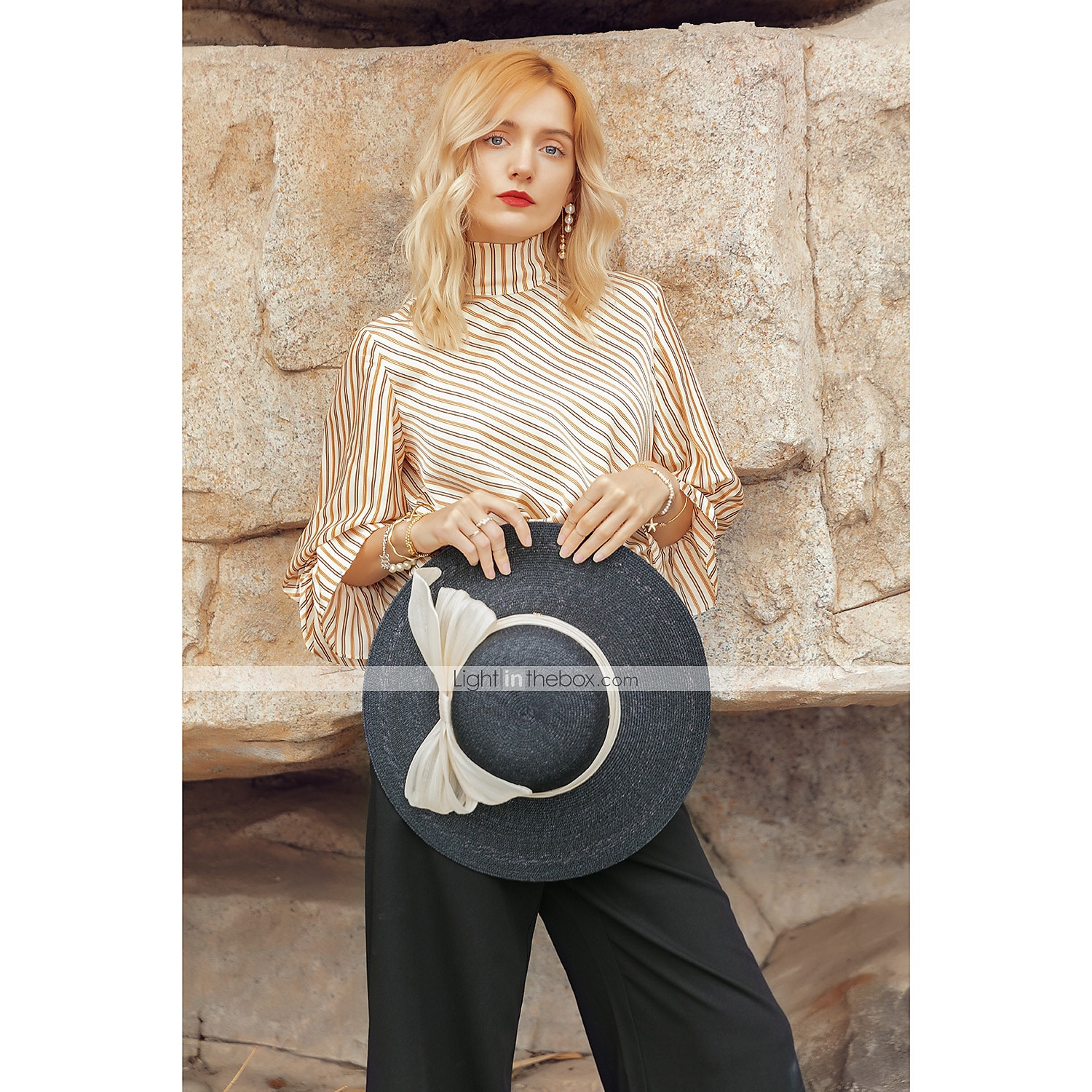 Hüte Naturfaser Flachs Fischerhut Strohhut Casual Elegant Mit Schleife Kopfschmuck Kopfbedeckung 2025 - $99.99 –P12