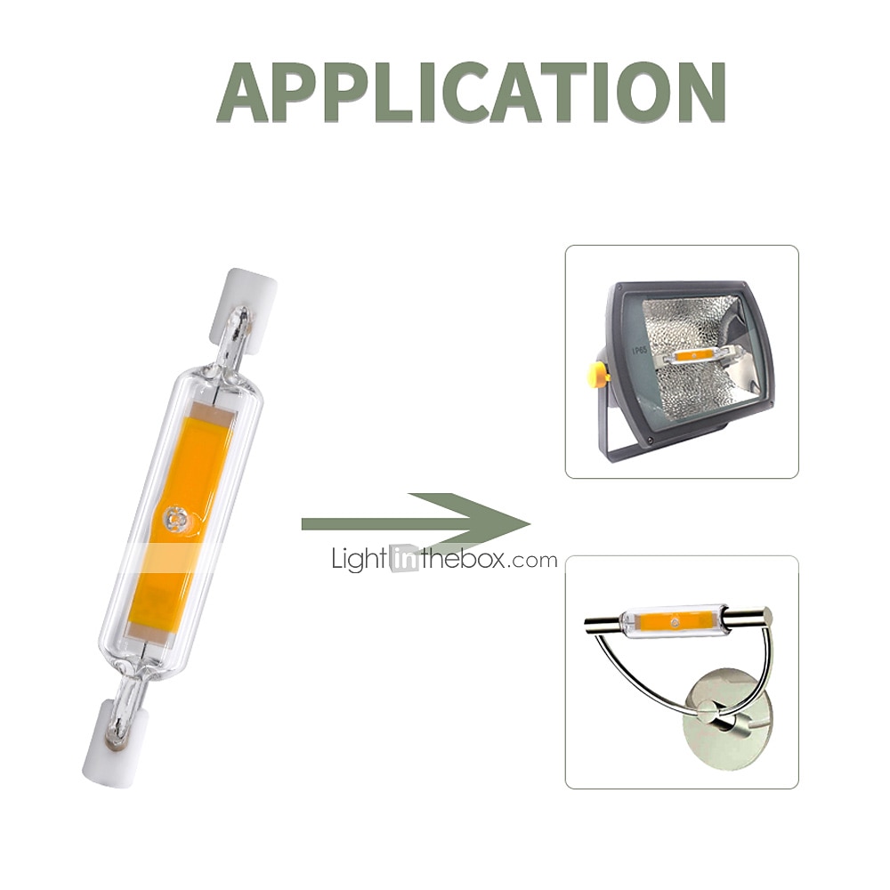 R7S LED COB Light Bulb 78MM 3W 5W 118MM 7W 12W J78 J118 Double Ended Flood Light Landscape Lights Warm Cold White AC 110V 220V 2026 - $11.49 –P4