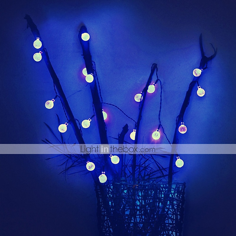 Elegant Wedding Party Reception Solar LED String Lights - 5-30M Crystal Globe, 8 Modes, Waterproof Solar Patio Lights for Garden, Yard, Porch Decor Warm White, Blue, White, RGB 2025 - $20.99 –P9