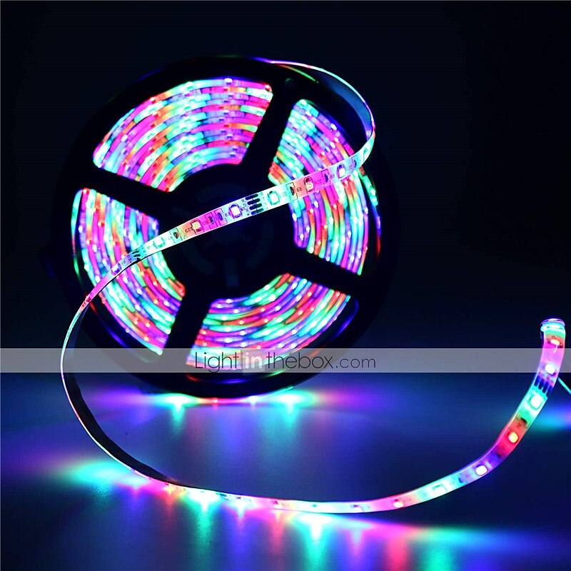 bande lumineuse led 20m 65.6ft bluetooth étanche bricolage changement de couleur 2835 rgb avec télécommande et contrôleur caché installation facile pour tv rétroéclairage chambre et chambre de 2025 ? GBP £10 –P4