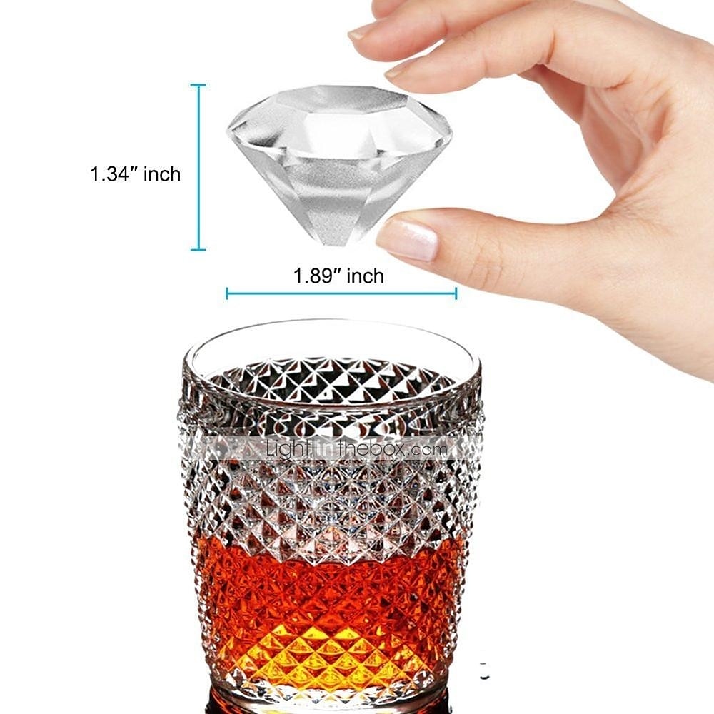 4 сетки алмазный лоток для кубиков льда многоразовые кубики льда силиконовые формы для мороженого формы шоколада формы виски вечеринка бар инструменты 2026 - $9.99 –P2