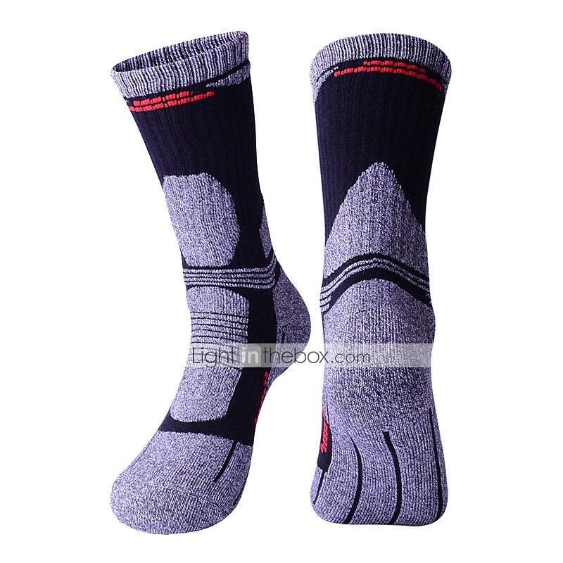Badminton Warm Ideal for Outdoor Activities Thickened Camping Sports Cycling for Men & Women Running Breathable Thermal Terry Cushion R-BAO 3 Pairs Hiking & Walking Socks