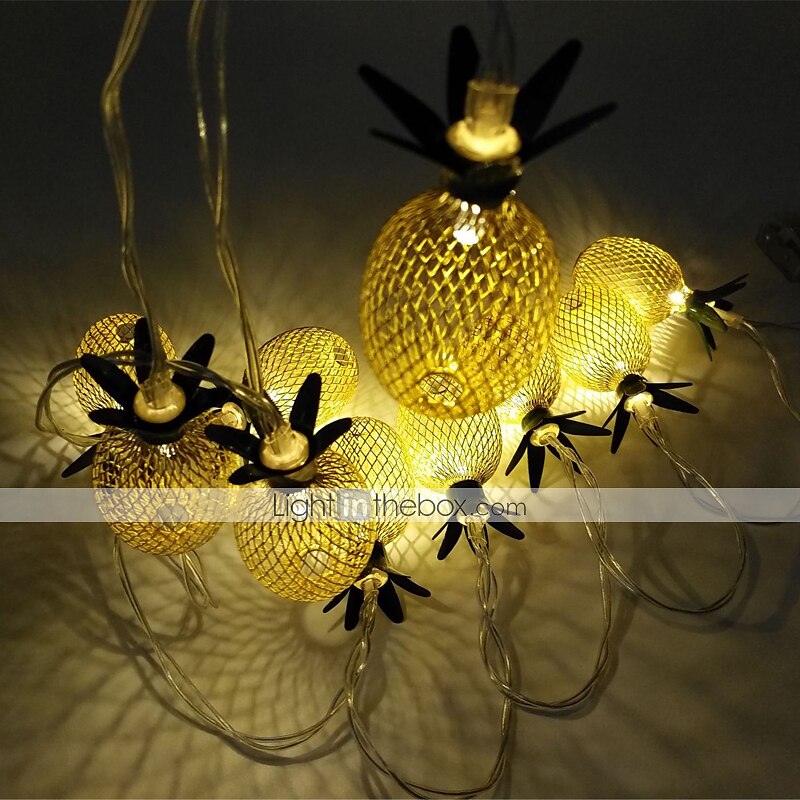 elegant bryllupsmottak fest 3m 20leds ananas led lysstreng kreativ usb plug-in eventyrlys julebryllup hagefest familiefest rom valentinsdag dekorasjonsanheng 2025 - $18.49 –P2