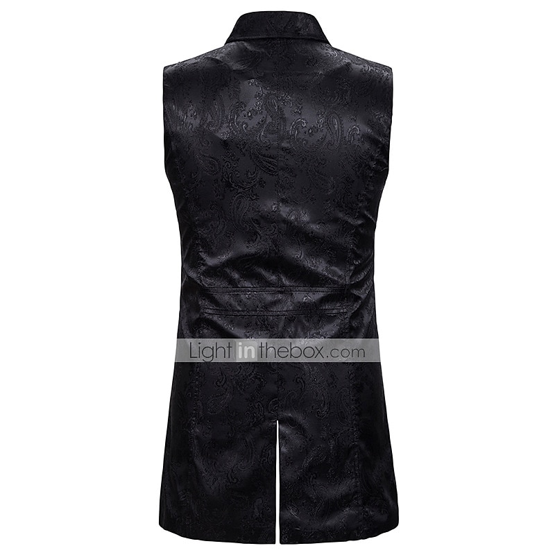 Weihnachten Vintage Mode Mantel Maskerade Weste Prinz Pestdoktor Edelmann Jacquard Jacquard Herren königlich Steampunk Halloween Karneval Maskerade Veranstaltung / Fest Erwachsene Weste 2025 - $37.99 –P6