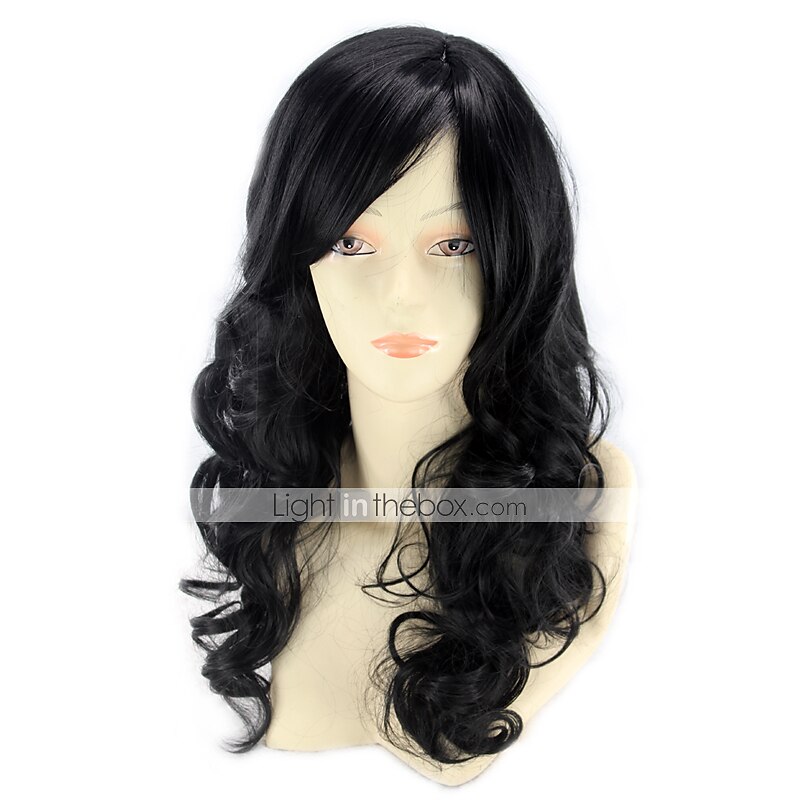 parrucche bionde per le donne parrucca sintetica onda del corpo ondulata con frangetta parrucca parte laterale delle donne capelli sintetici parrucche bionde biondo lungo nero / rosso biondo nero 22 del 2025 a $21.99 –P8