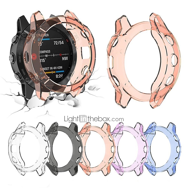 Чехол для часов Совместим с Garmin Garmin Fenix 6 / Fenix 6 Pro / Fenix 6S / Fenix 6S Pro / Fenix 6X / Fenix 6X Pro Ударопрочный чехол ТПУ Часы Крышка 2025 - $11.99 –P3