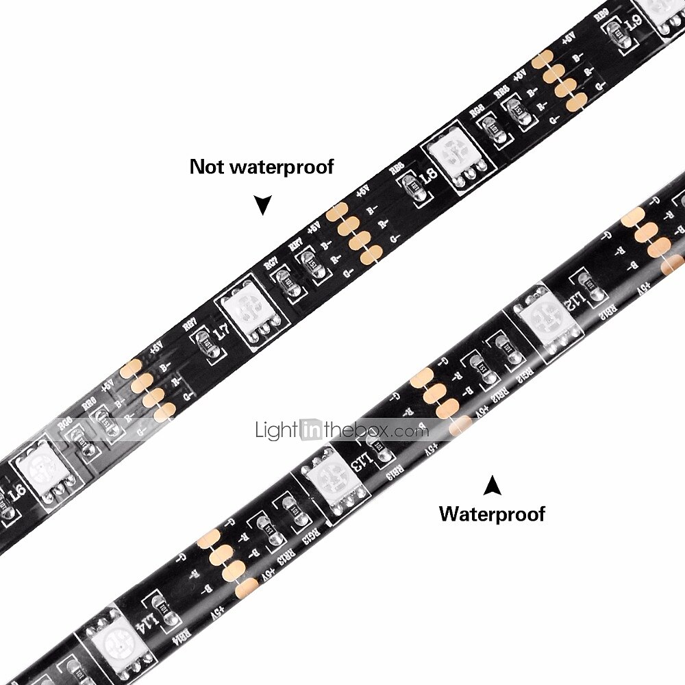 1set LED Light Strips RGB Tiktok Lights USB DC 5V 5050 RGB Mini 3Key Remote Flexible Light IP65 1m TV Background Lighting Ribbon Tape 2025 - $18.99 –P7