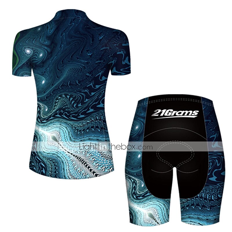 Naisten Pyöräily jersey ja shortsit Lyhythihainen Maastopyöräily Maantiepyöräily Punainen Sininen Taivaan sininen Eläin Kaltevuus Käärme Pyörä Hengittävä Nopea kuivuminen Ultraviolettisäteilyn 2025 - $43.99 –P2