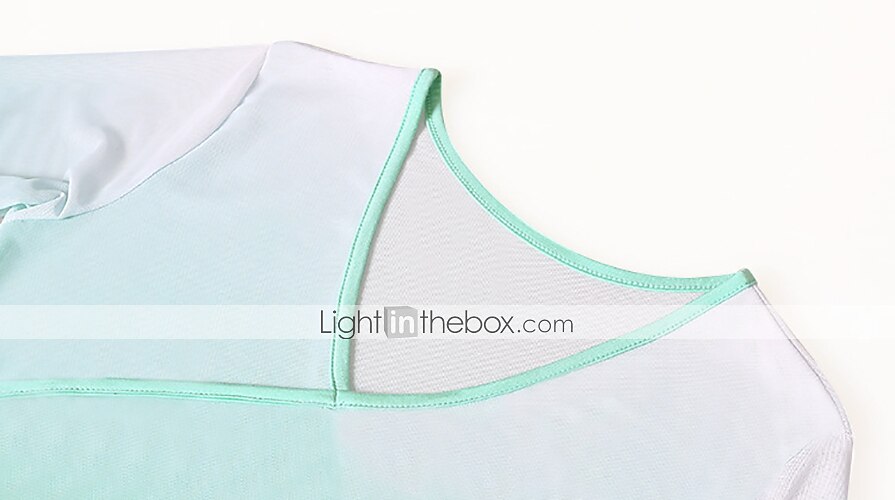 ademende ballet top split dames trainingsprestaties lange mouw hoog stretch garen polyester 2025 - $24.99 –P3