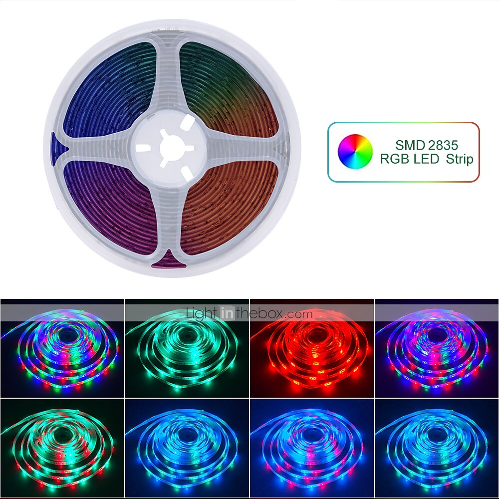 2025年 20メートル 4x5M フレキシブルＬＥＤライトストリップ ライトセット ＲＧＢストリップライト 1200 LED 2835 SMD 8mm 1セット RGB クリスマス 新年 防水 カット可能 装飾用 100-240 V / ノンテープ・タイプ  コレクション – $40.99 –P3