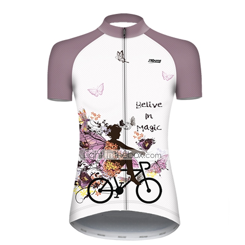 Pentru femei Jersey de ciclism cu pantaloni scurți Manșon scurt Ciclism montan Ciclism stradal Vară Primăvară Toamnă Albastru piscină Galben Roz Îmbujorat Fluture Cu model Floral Botanic Amuzant 2026 - $41.99 –P5