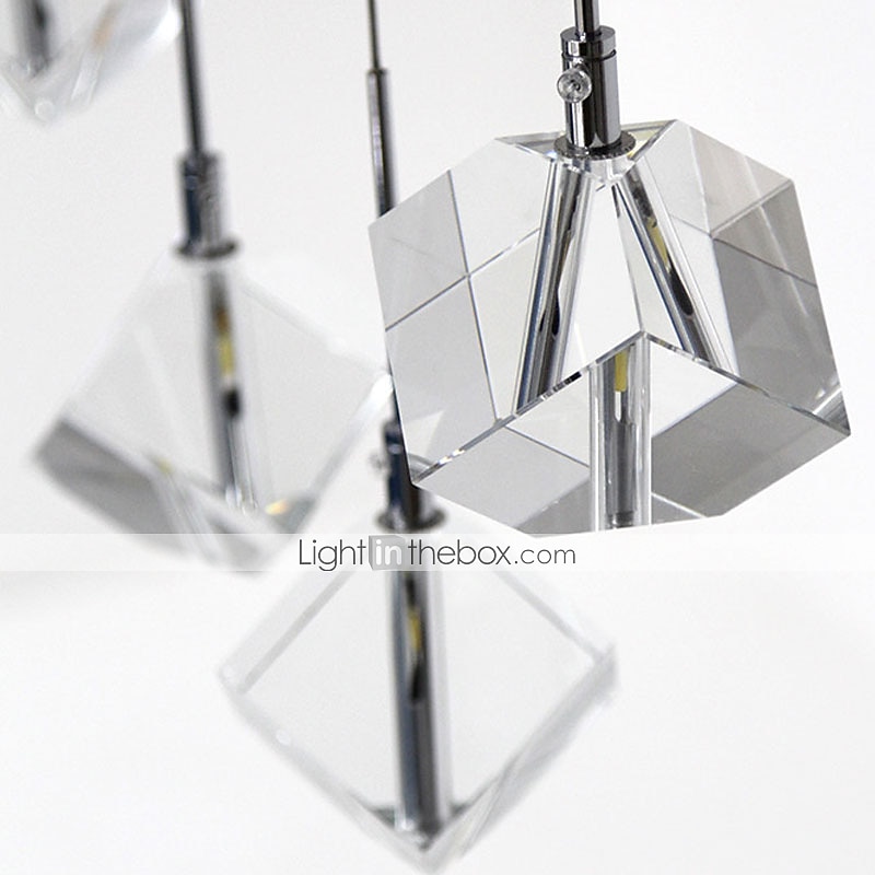 1-licht 9cm kristal mini hanglamp led metalen mini gegalvaniseerde eilandverlichting moderne eigentijdse stijl keuken eetkamer thuis bar licht 110-120v 220-240v 2025 - $93.99 –P14