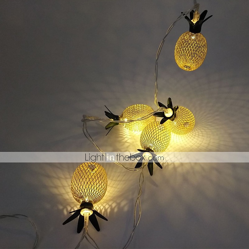 elegant bryllupsmottak fest 3m 20leds ananas led lysstreng kreativ usb plug-in eventyrlys julebryllup hagefest familiefest rom valentinsdag dekorasjonsanheng 2025 - $18.49 –P4