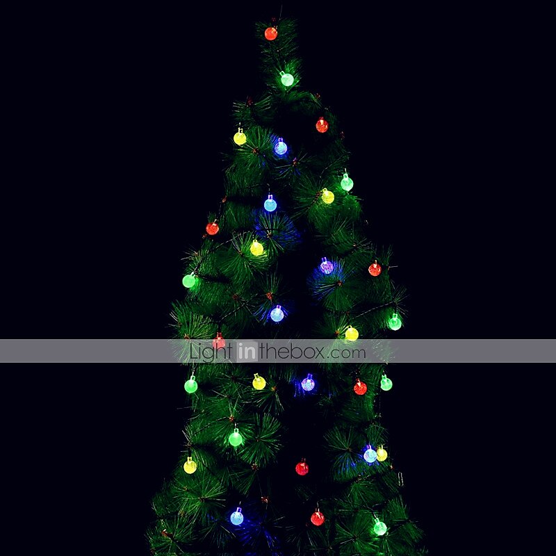 Elegant Wedding Party Reception Solar LED String Lights - 5-30M Crystal Globe, 8 Modes, Waterproof Solar Patio Lights for Garden, Yard, Porch Decor Warm White, Blue, White, RGB 2025 - $20.99 –P7