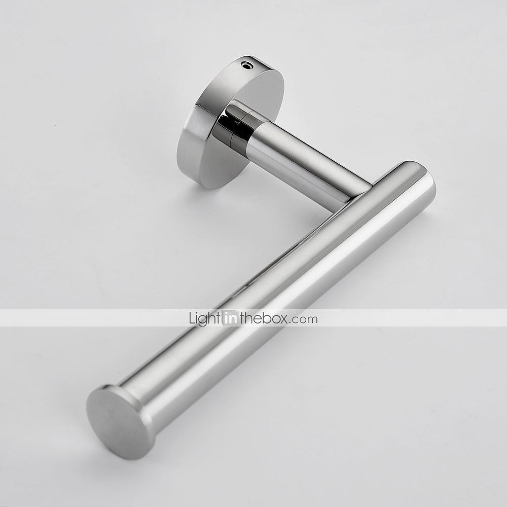 set accessori bagno multifunzione porta accappatoio e bagno asta singola acciaio inox lucidato a specchio argentato 4pz del 2025 a $84.99 –P4