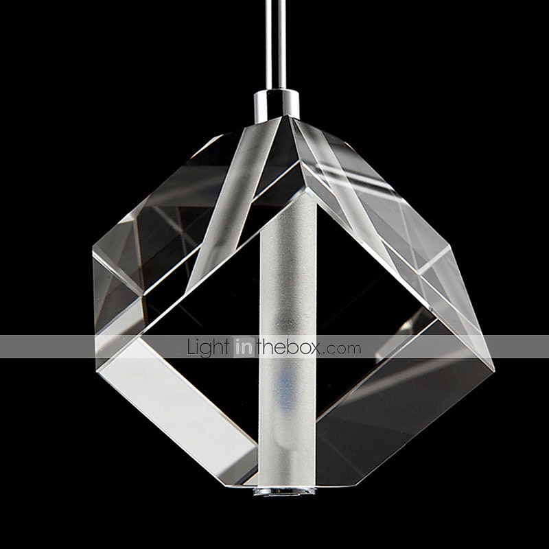 1-licht 9cm kristal mini hanglamp led metalen mini gegalvaniseerde eilandverlichting moderne eigentijdse stijl keuken eetkamer thuis bar licht 110-120v 220-240v 2025 - $93.99 –P7