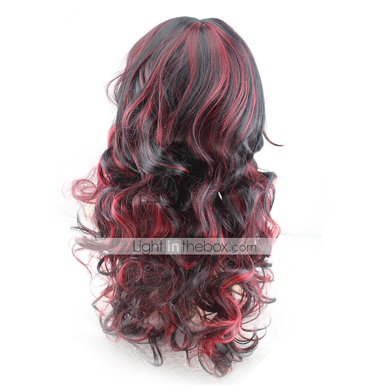 parrucche bionde per le donne parrucca sintetica onda del corpo ondulata con frangetta parrucca parte laterale delle donne capelli sintetici parrucche bionde biondo lungo nero / rosso biondo nero 22 del 2025 a $21.99 –P9