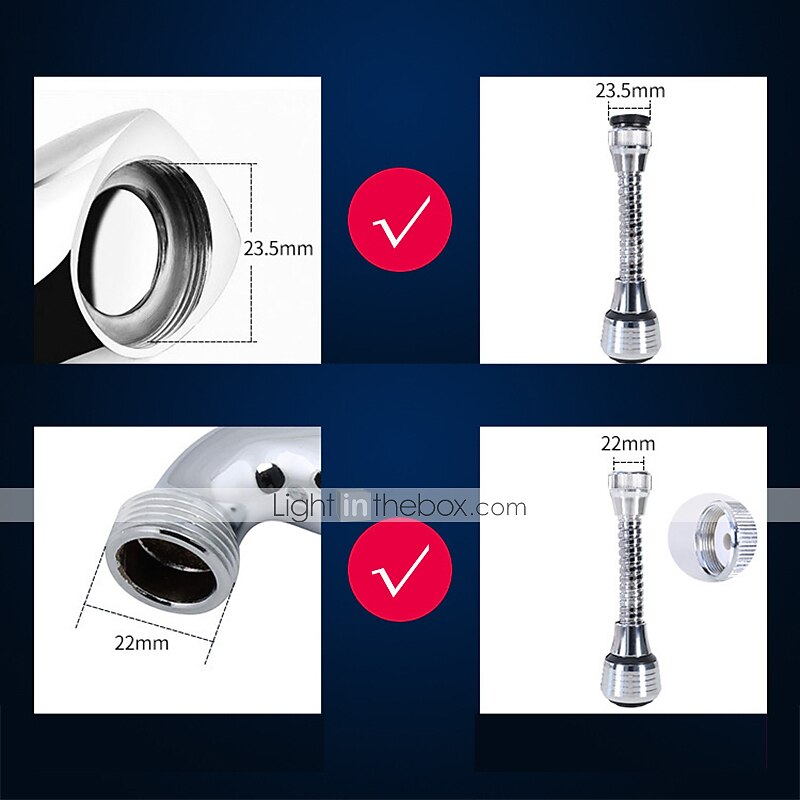 Kitchen Gadgets Faucet Aerator 2 Modes 360 Degree Adjustable Water Filter Diffuser Water Saving Nozzle Faucet Connector Shower 2025 - $8.49 –P5