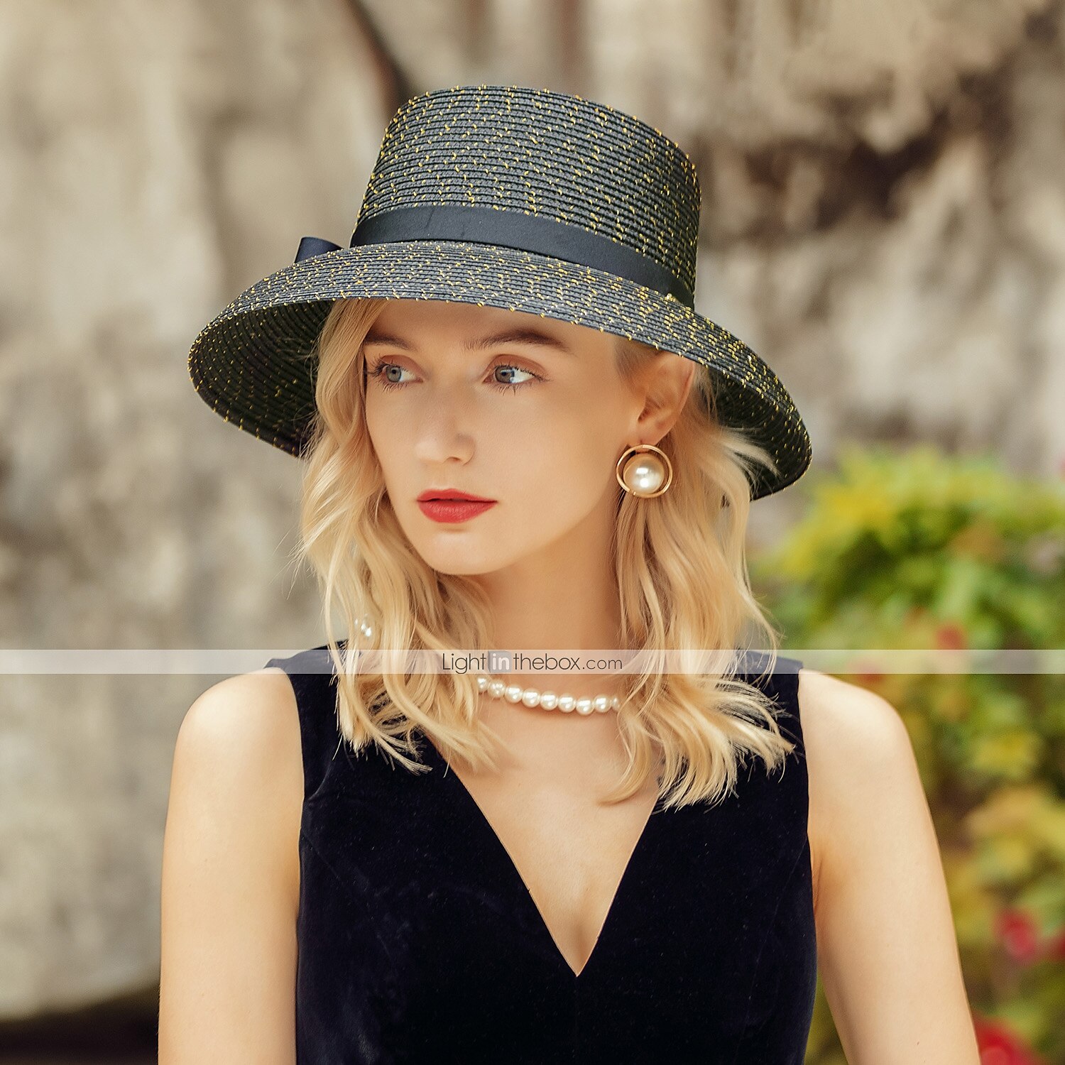 Kopfbedeckung Alltag Polyester Hüte mit Schleife 1 Stück Alltag / Freizeitskleidung Kopfschmuck 2025 - $24.99 –P4
