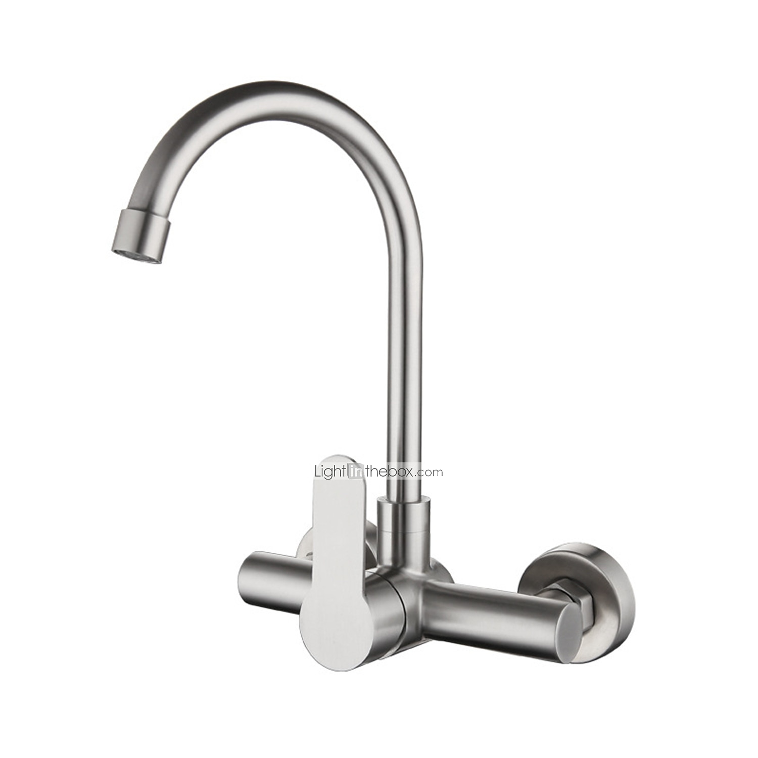 Kitchen Faucet,Stainless Steel Rotatable Wall Mounted Single Handle Two Holes Kitchen Taps with Hot and Cold Switch 2025 - $80.99 –P11