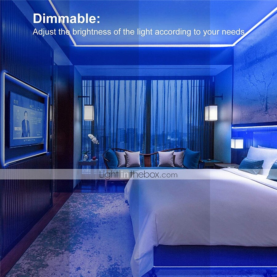 LED Strip Lights Smart Lights 5M 10M Light Sets RGB Tiktok Lights 150 300 LEDs SMD5050 10mm 1Set Mounting Bracket 1 set RGB APP Control Self-adhesive 12V 2025 - $25.99 –P12