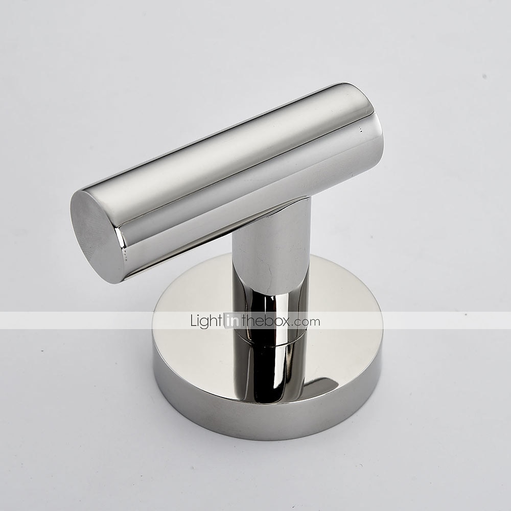 set accessori bagno multifunzione porta accappatoio e bagno asta singola acciaio inox lucidato a specchio argentato 4pz del 2025 a $84.99 –P6