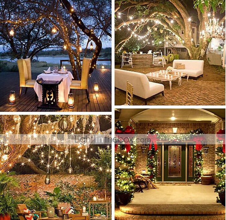Guirlande lumineuse solaire élégante de 20 m avec 200 LED pour réception de mariage - étanche, 8 modes, guirlande lumineuse d'extérieur pour décoration de jardin et de vacances de 2025 ? $16.49 –P4