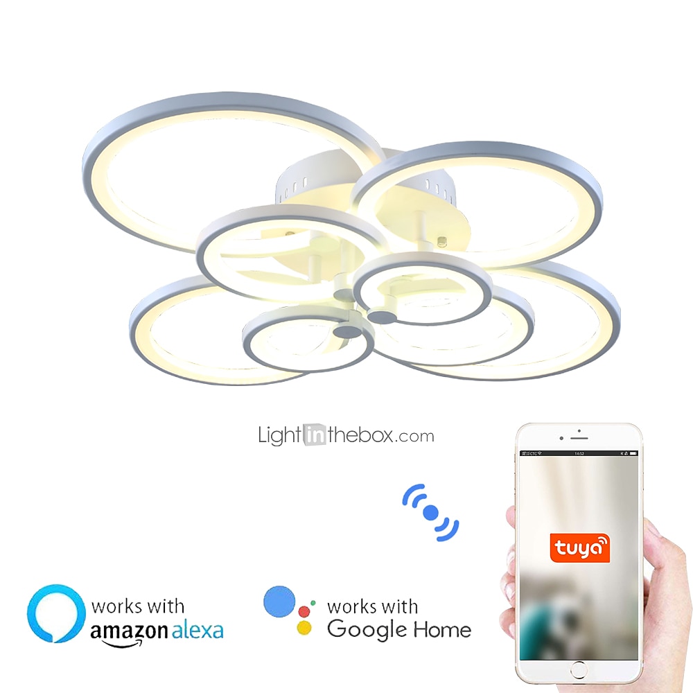 106 cm Ceiling Light LED Geometric Shapes Flush Mount Lights Metal Acrylic Painted Finishes Modern 220V 110V / CE Certified 2026 - $153.99 –P6