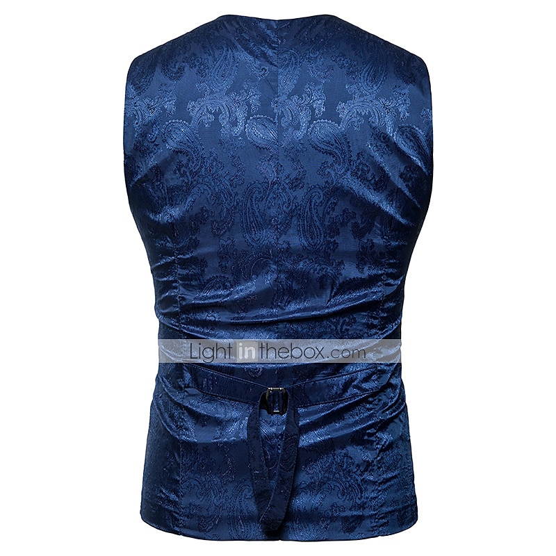 Vintage Gothic Royal Style Masquerade Vest Waistcoat Plague Doctor Jacquard Jacquard Men's Christmas Halloween Carnival Event / Party Carnival of Venice Adults' Vest 2025 - $37.99 –P9