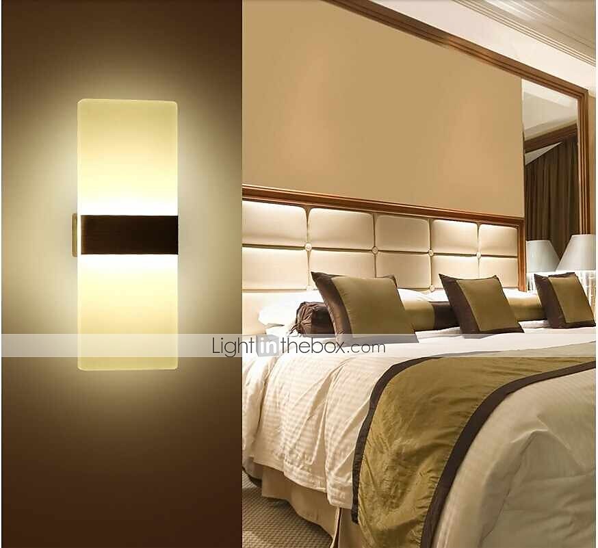 1-Light LED Wall Sconce Indoor Modern Acrylic Light Fixture for Bedroom Bathroom Corridor Stairs 6W Contemporary Wall Lamp 2025 - $38.99 –P10
