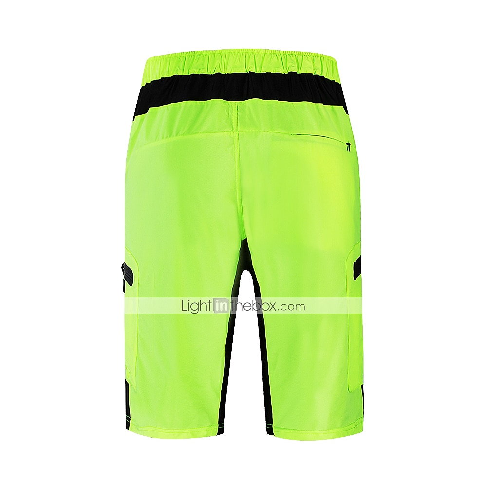 WOSAWE Voor heren MTB shorts Wielrenshorts Fietsen Gewatteerde shorts MTB shorts Ruim Passend Bergracen Wegwielrennen Sport 3D-pad Fietsen Ademend Anatomisch ontwerp Zwart Groen Siliconen Kleding 2025 - $37.99 –P15