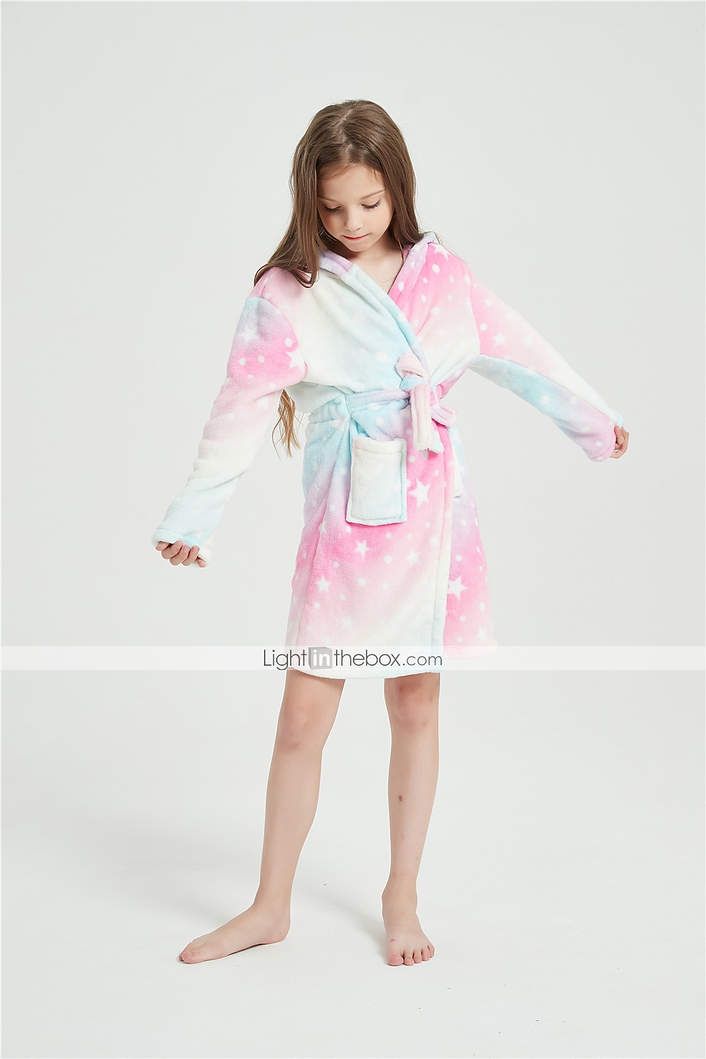 Carnaval Bloque de color Pijamas Kigurumi Bata de baño Unicornio Caballo volador Pijamas de una pieza Pijamas Kigurumi Disfraz divertido por Niños Niños y niñas Navidad Víspera de Todos los Santos 2026 - $26.99 –P1