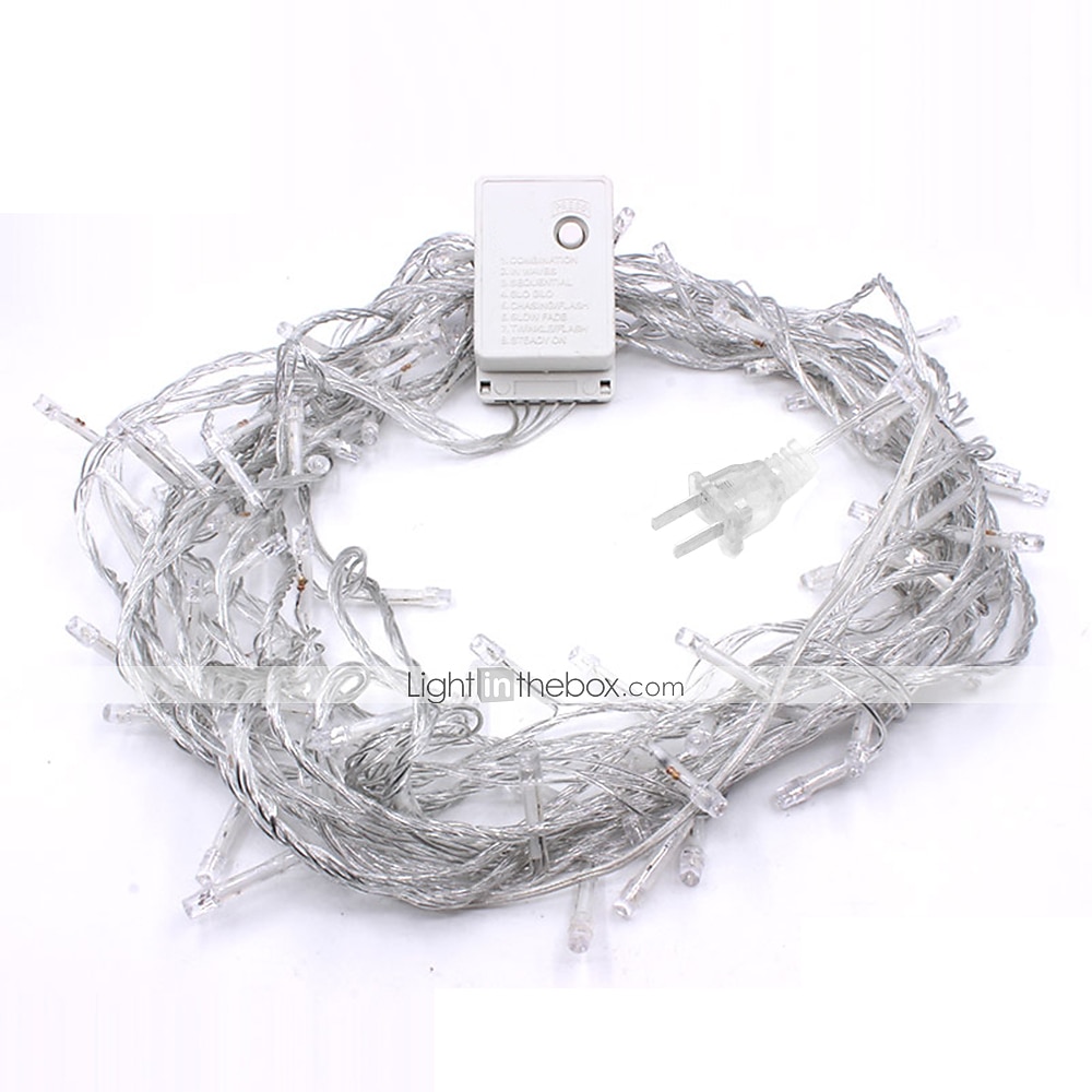 Lys 10M 100 LED Klar Tråd Blinkende Eventyr Lyskilder Innendørs/Ute Plug-in Lys 220V Bryllup Fest Tre Dekorasjoner 2026 - $10.99 –P1