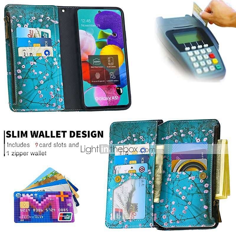 Phone Case For Samsung Galaxy S25 Plus S24 S23 S22 S21 Plus Ultra A54 A34 A14 A73 A53 A33 A72 A52 A42 Note 10 Plus Wallet Case Pattern with Phone Strap Magnetic Flip Flower PU Leather 2025 - $22.99 –P5