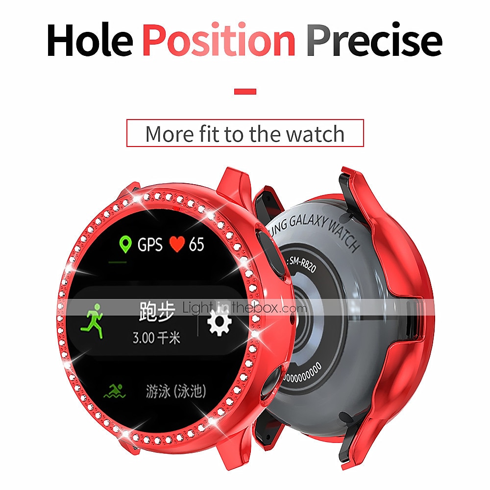 Diamond Case Watch Case Compatible with Samsung Galaxy Watch Active 2 40mm / Watch Active 2 44mm Shockproof Plastic / Hard PC Watch Cover 2025 - $9.99 –P9