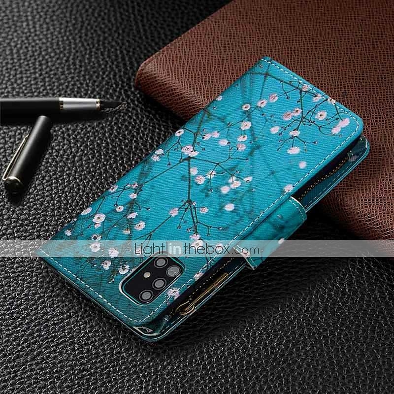 Phone Case For Samsung Galaxy S25 Plus S24 S23 S22 S21 Plus Ultra A54 A34 A14 A73 A53 A33 A72 A52 A42 Note 10 Plus Wallet Case Pattern with Phone Strap Magnetic Flip Flower PU Leather 2025 - $22.99 –P8