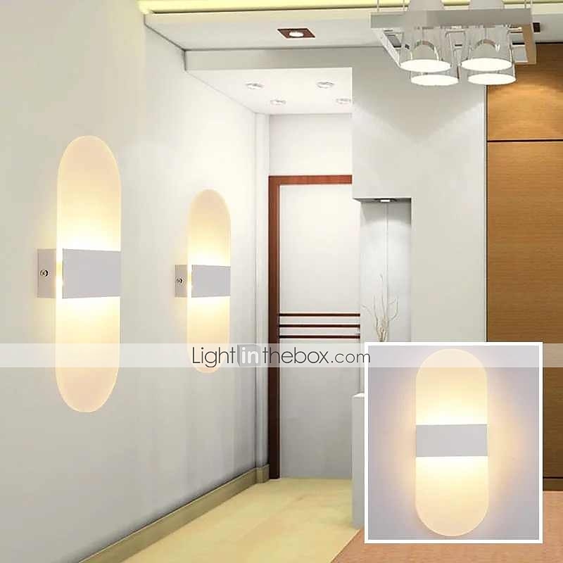 1-Light LED Wall Sconce Indoor Modern Acrylic Light Fixture for Bedroom Bathroom Corridor Stairs 6W Contemporary Wall Lamp 2025 - $38.99 –P8