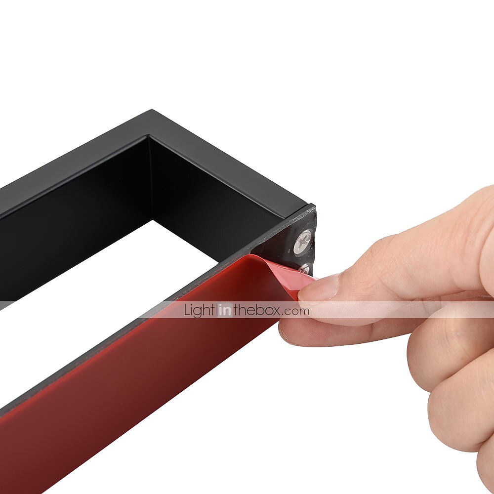 Towel Rail, Strong Self Adhesive Black Towel Holder Stainless Steel Wall Mounted 2025 - $44.99 –P8